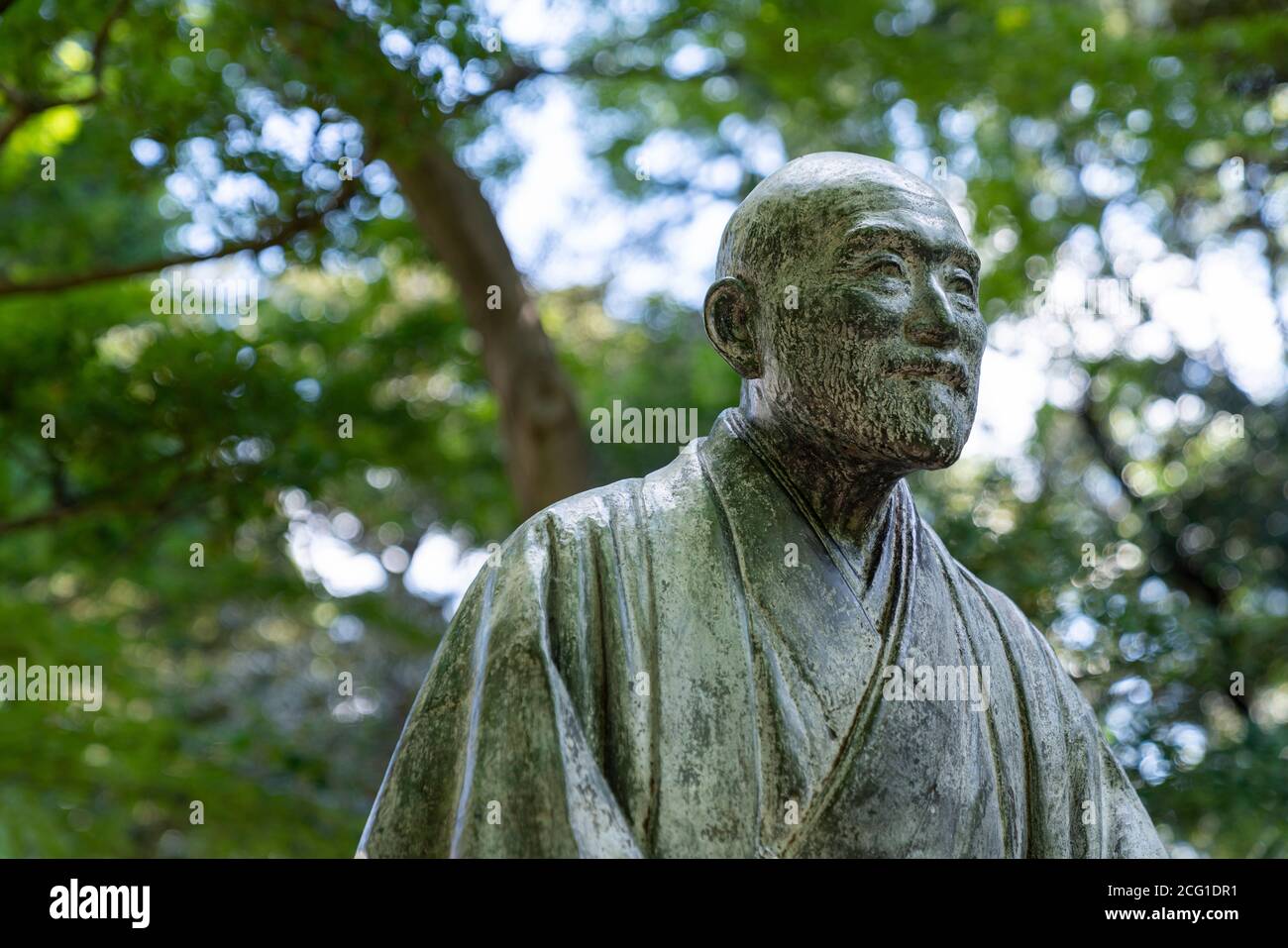 Statue de Takahashi Korekiyo (27 juillet 1854 – 26 février 1936) , Parc commémoratif de Takahashi Korekiyo, Minato-Ku, Tokyo, Japon Banque D'Images