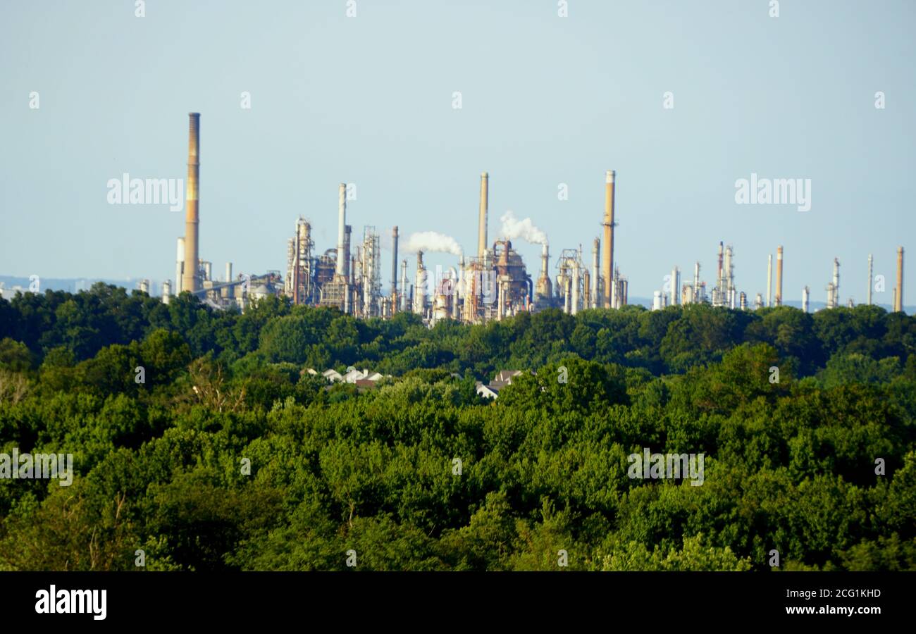 New Castle County, Delaware, États-Unis - 7 septembre 2020 - la vue de la zone industrielle de la route 1 en été Banque D'Images