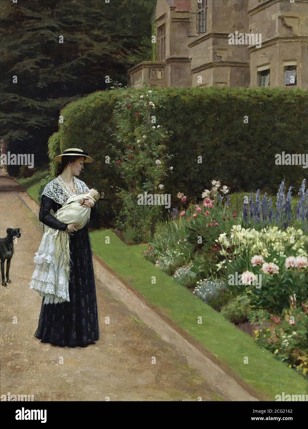 Leighton Edmund Blair - Seigneur du Manoir - Britannique École - 19e siècle Banque D'Images