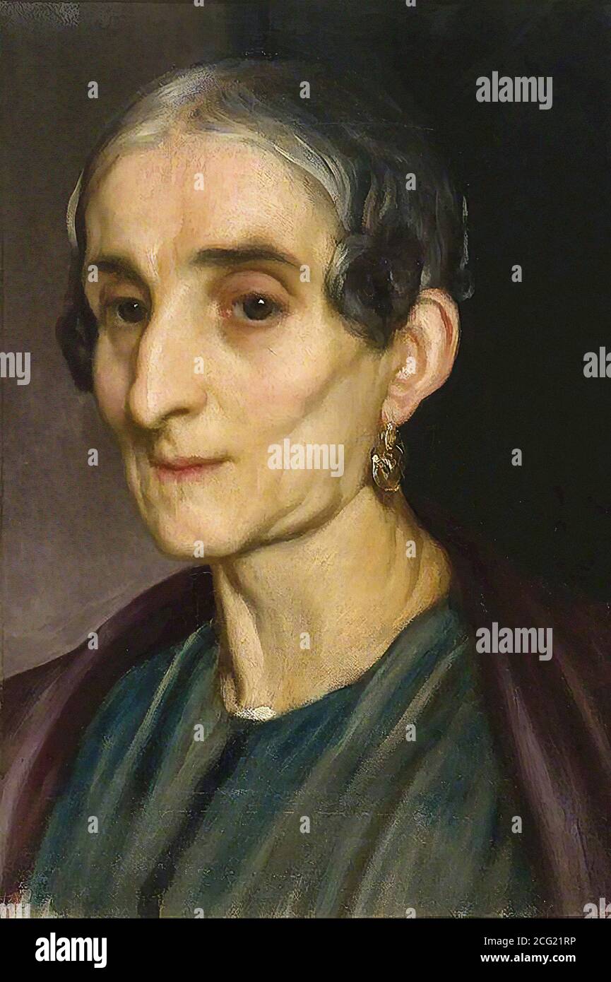 Leighton Frederic - Chef d'une ancienne femme italienne - British School - 19e siècle Banque D'Images