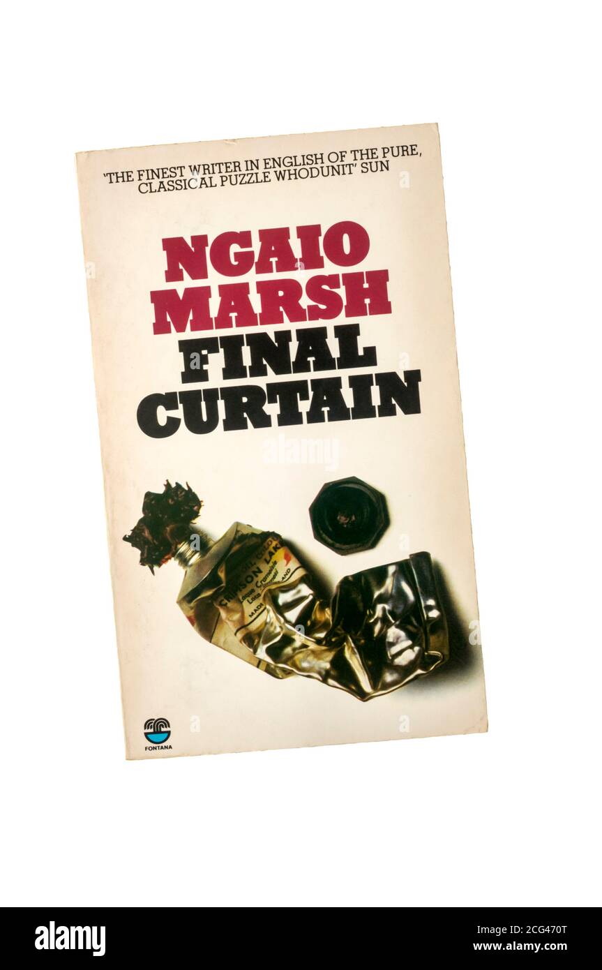 Une copie papier de final Curtain par Ngaio Marsh. Première publication en 1947. Banque D'Images