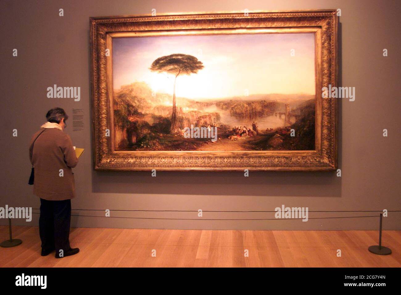 Joseph Malbord le pèlerinage de Childe Harold de William Turner en Italie, exposé au Tate Britain à Londres, dans le cadre du Constable à Delacroix l'art britannique et l'exposition romantique française. * l'exposition comprend des travaux de certains des plus grands peintres du XIXe siècle, notamment Constable et Turner. Banque D'Images