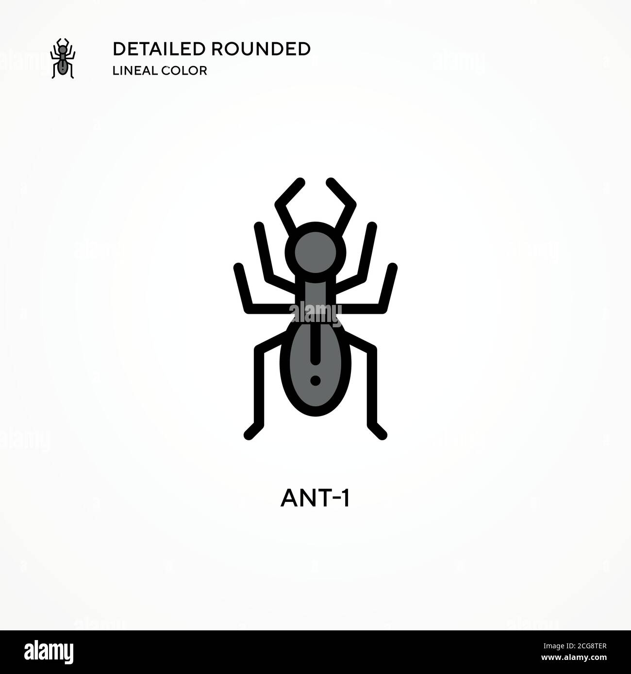 Icône de vecteur ANT-1. Concepts modernes d'illustration vectorielle. Facile à modifier et à personnaliser. Illustration de Vecteur