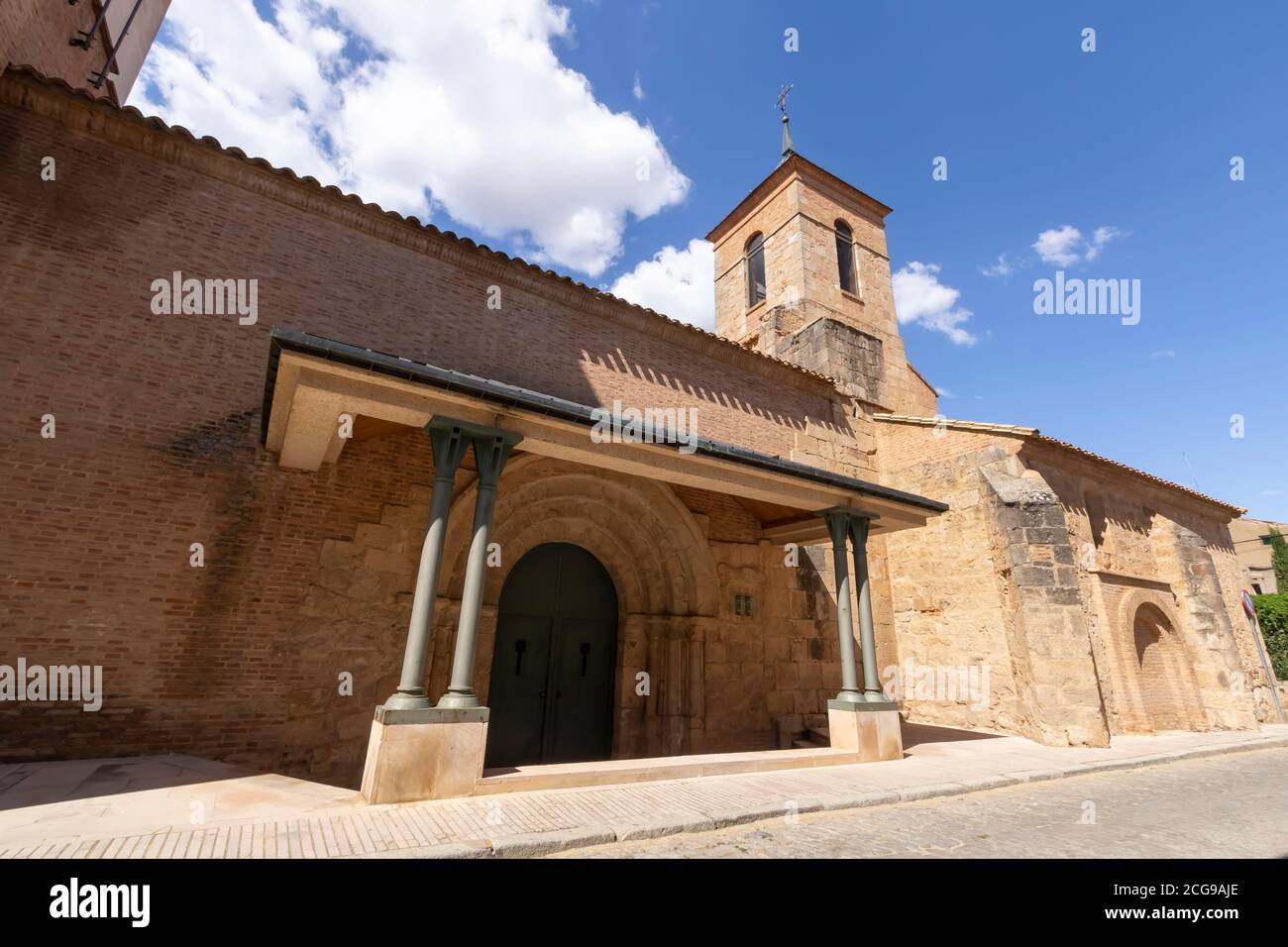 Aula de Cultura San Vicente dans le village d'Almazan, Soria, Espagne Banque D'Images