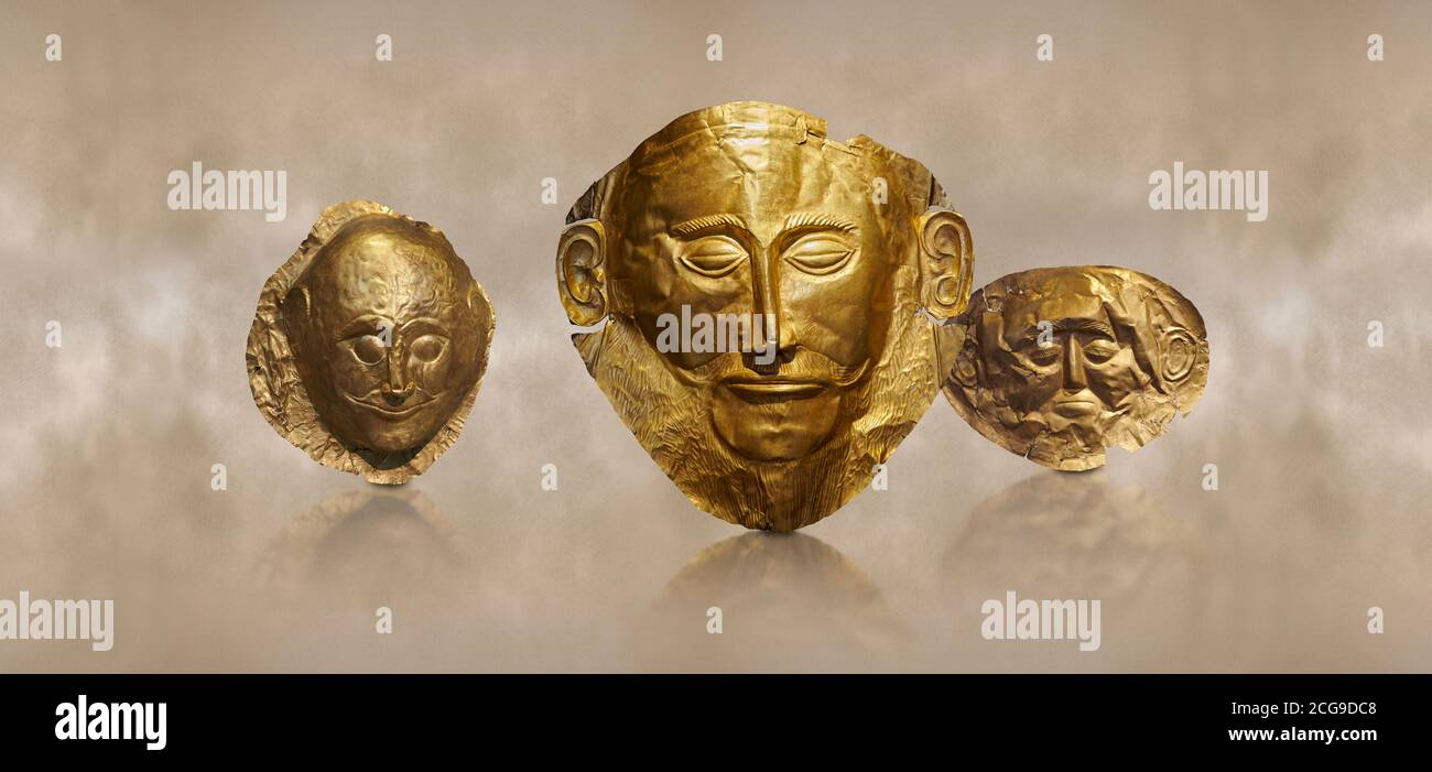 Masque d agamemnon Banque de photographies et d'images à haute résolution -  Alamy