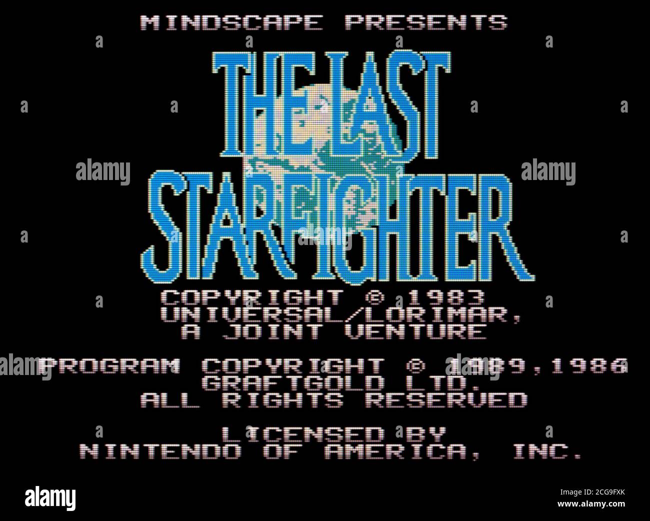 The Last Starfighter - Nintendo Entertainment System - NES Videogame - usage éditorial seulement Banque D'Images