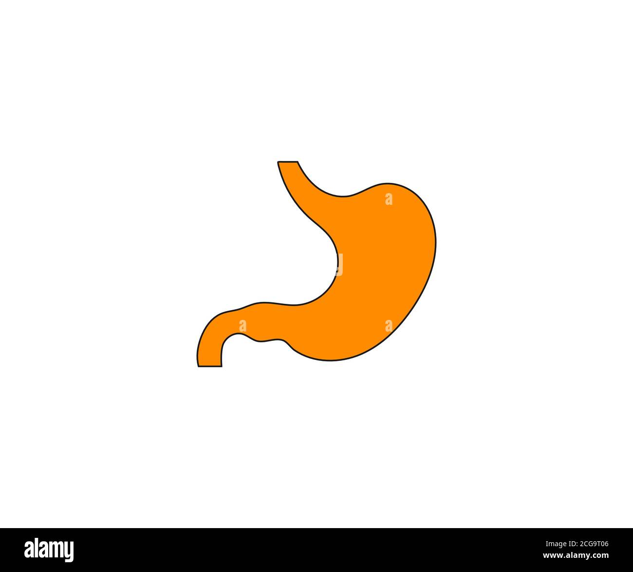 Digestive, organe estomac icône vecteur Illustration de Vecteur