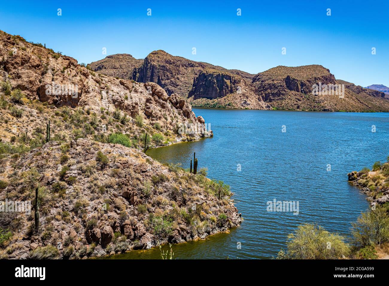 Apache Trail Scenic Drive Banque D'Images