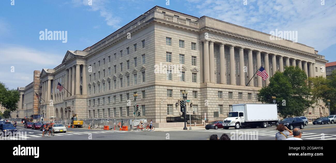 Le bâtiment Herbert C. Hoover, siège du Département du commerce des États-Unis, Washington D.C. Banque D'Images