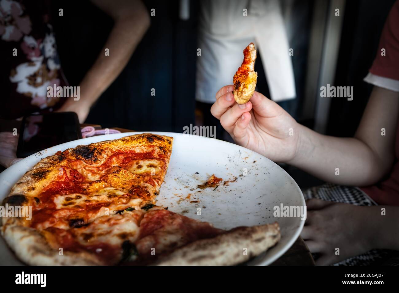 Pizza prête pour manger sur Blue Street à Yokosuka, Japon.xxxxx Banque D'Images