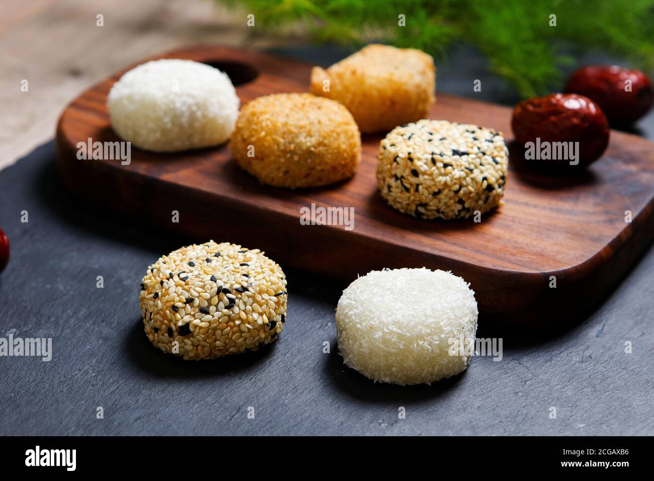 Petit gâteau de riz hakka Banque D'Images