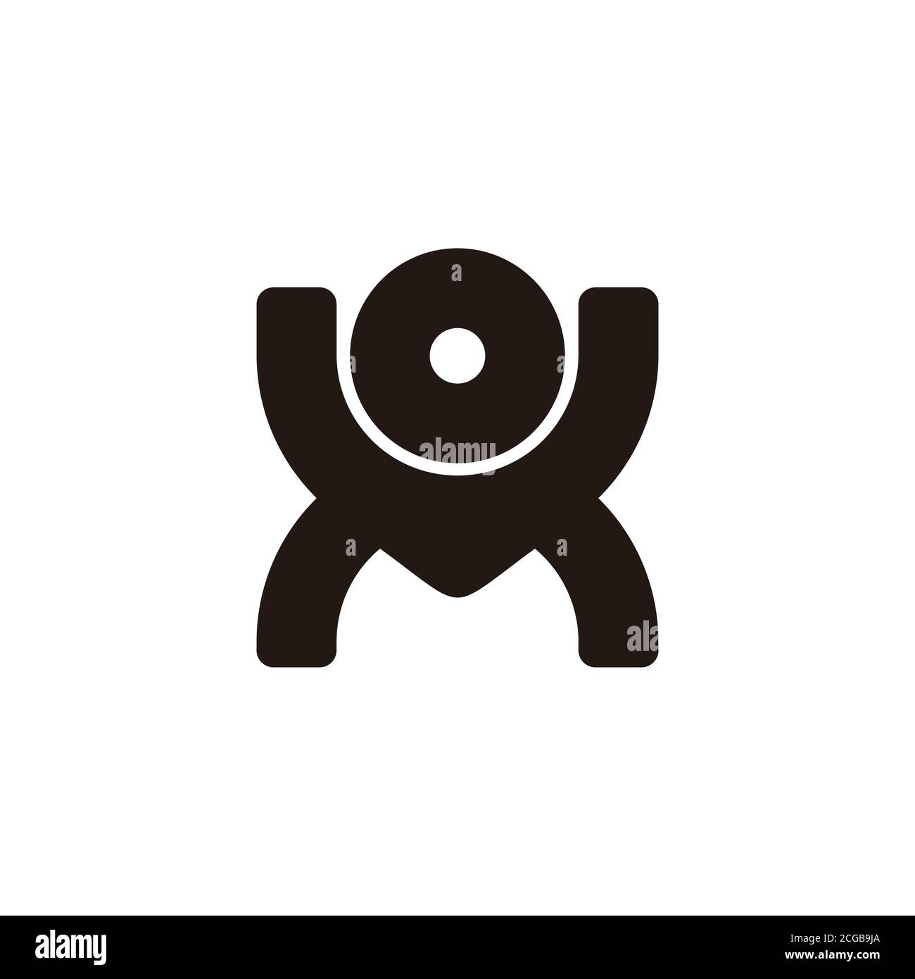 lettre ox simple géométrique ligne design unique logo vecteur Illustration de Vecteur