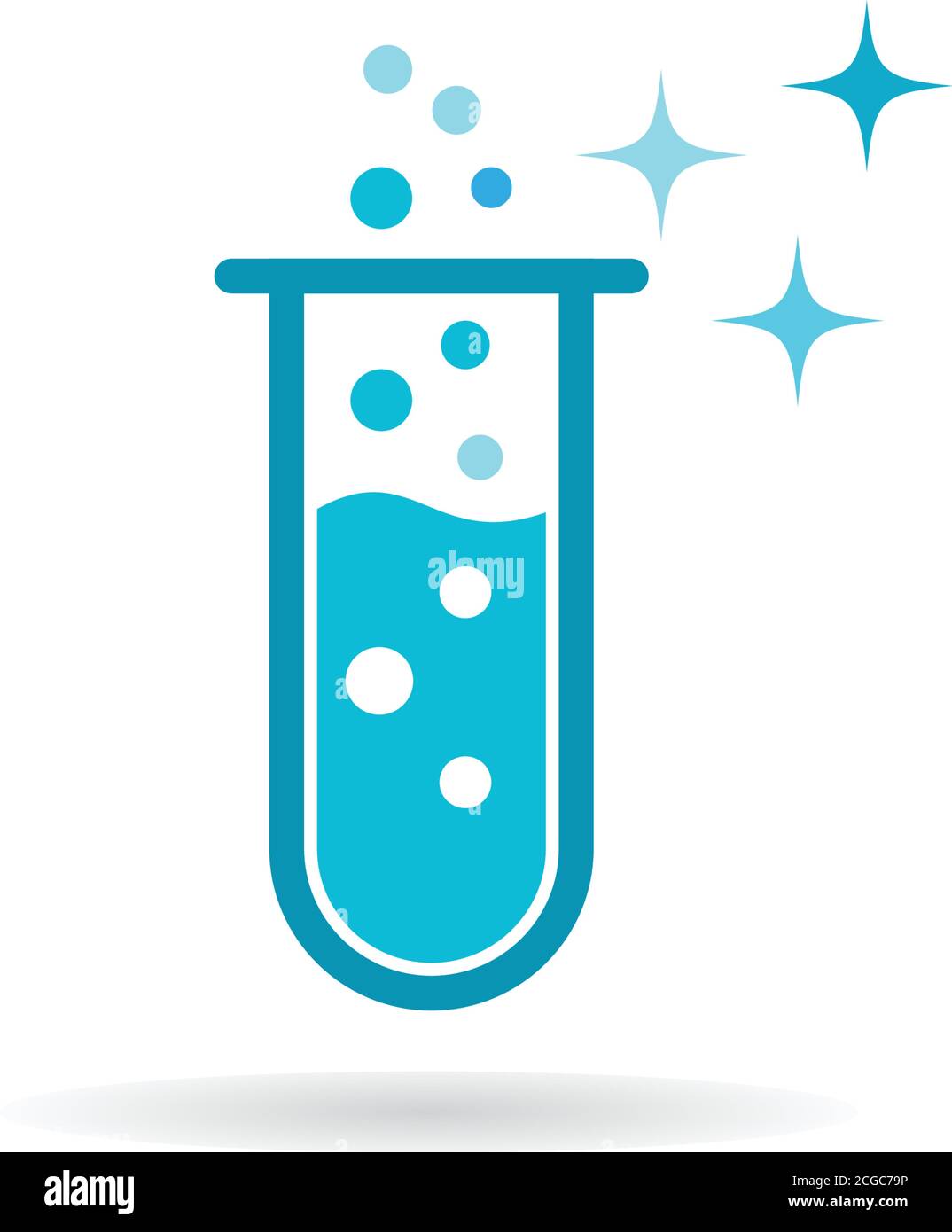 Logo de laboratoire modèle icône vecteur Illustration de Vecteur