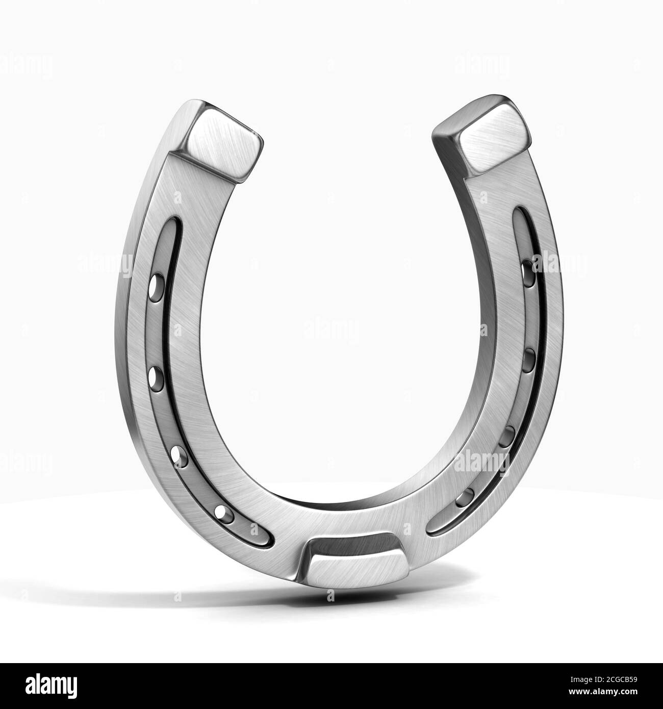 illustration 3d horseshoe sur fond blanc Banque D'Images