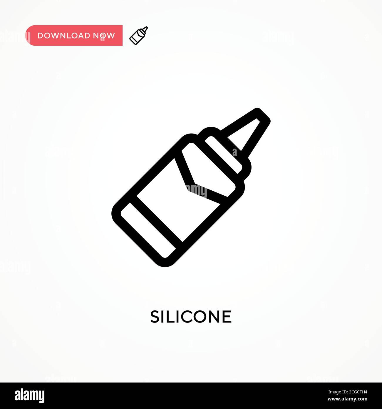 Icône vecteur simple silicone. Illustration moderne et simple à vecteur plat pour site Web ou application mobile Illustration de Vecteur