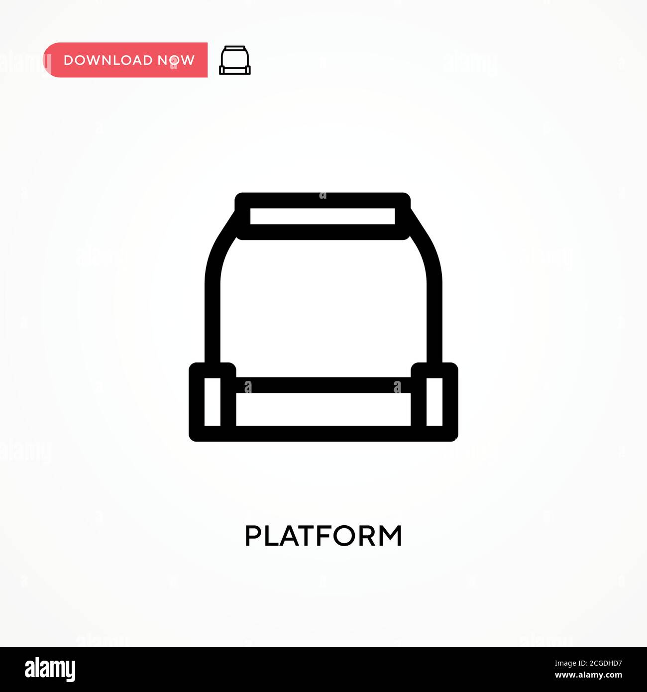 Icône de vecteur simple de plate-forme. Illustration moderne et simple à vecteur plat pour site Web ou application mobile Illustration de Vecteur