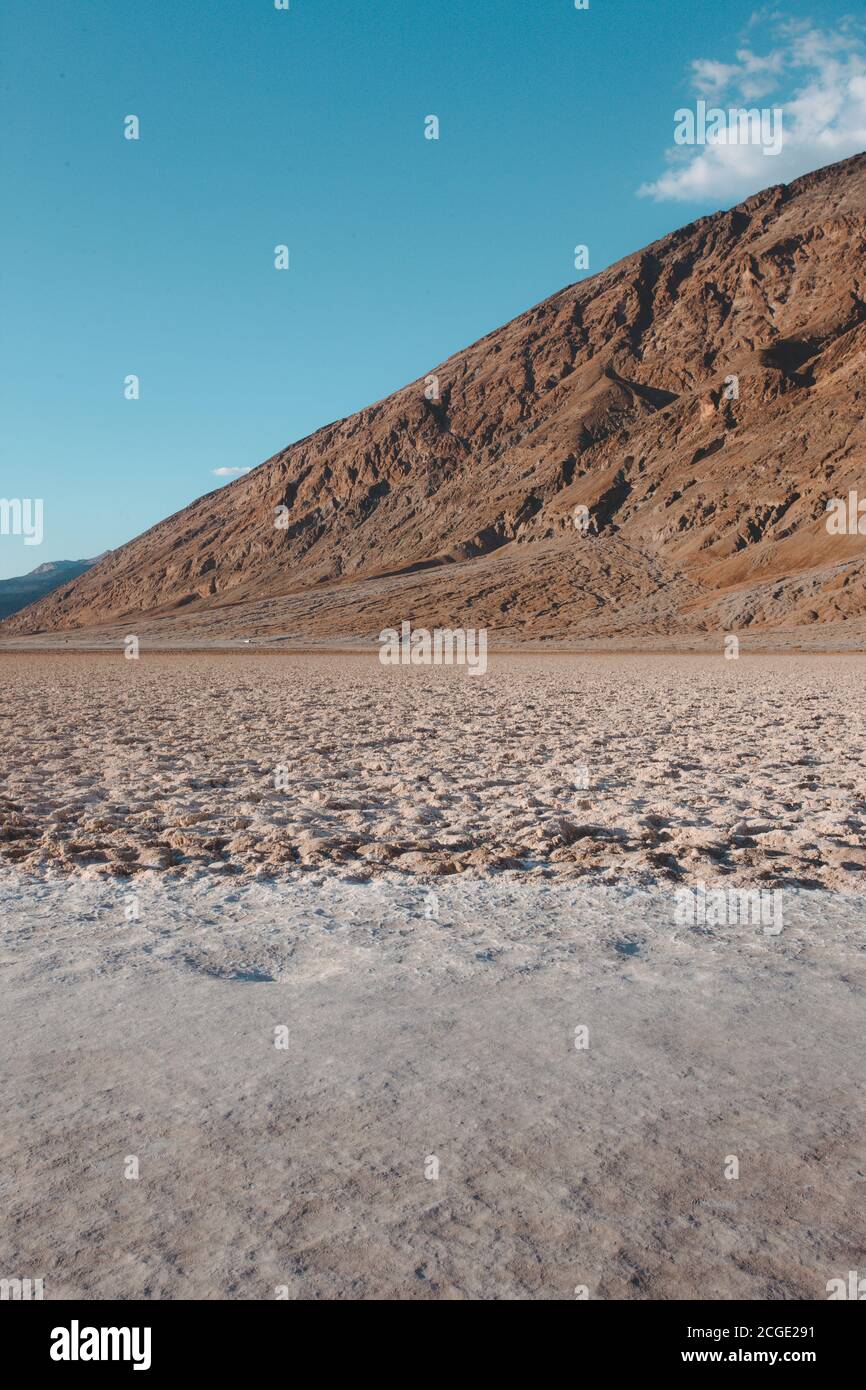 Bassin de Badwater au coucher du soleil Banque D'Images