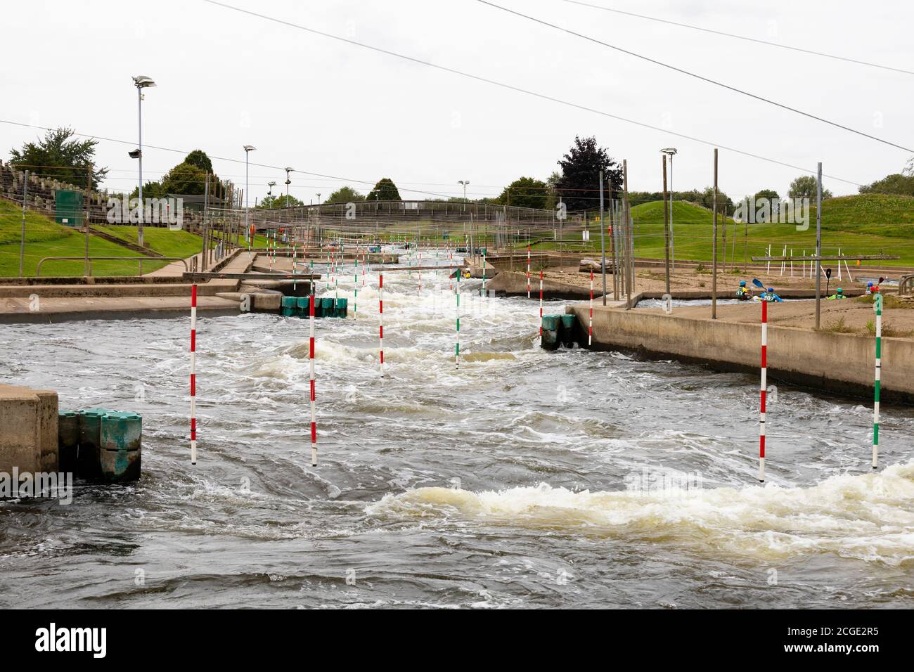 Holme Pierrepont White Water RUN, , Nottingham, Notinghamshire, Angleterre Banque D'Images
