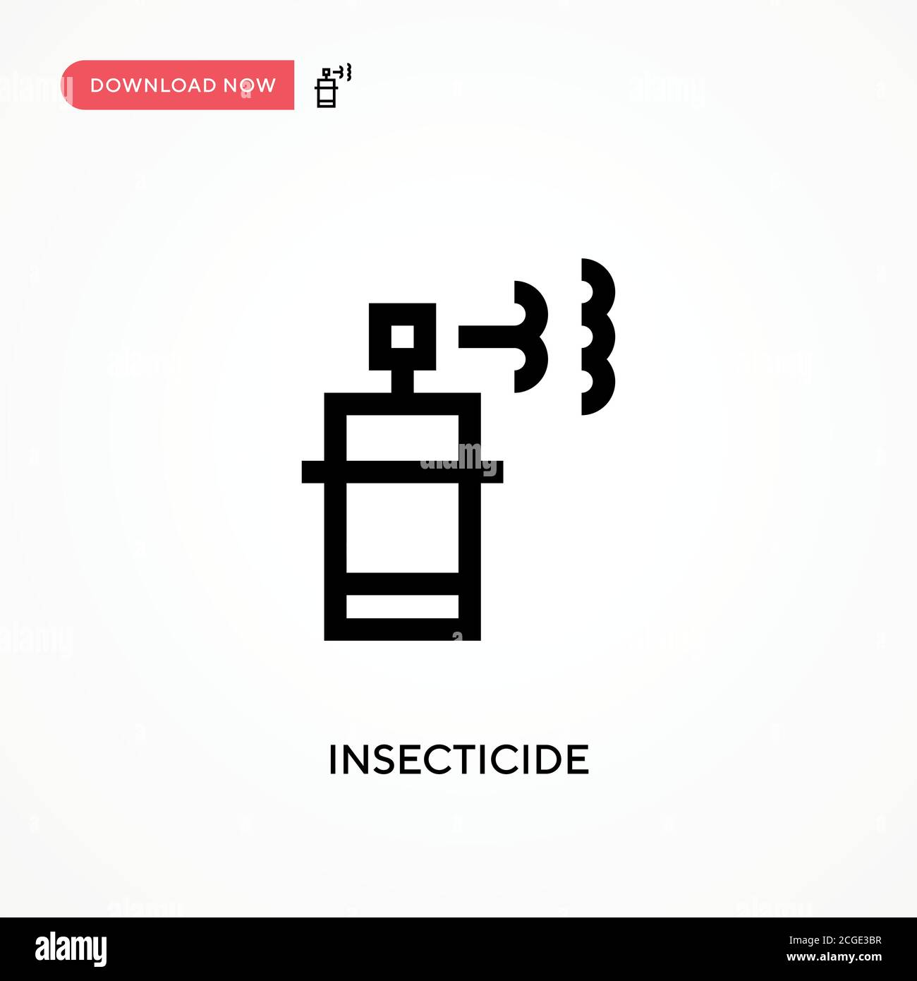 Icône de vecteur simple d'insecticide. Illustration moderne et simple à vecteur plat pour site Web ou application mobile Illustration de Vecteur