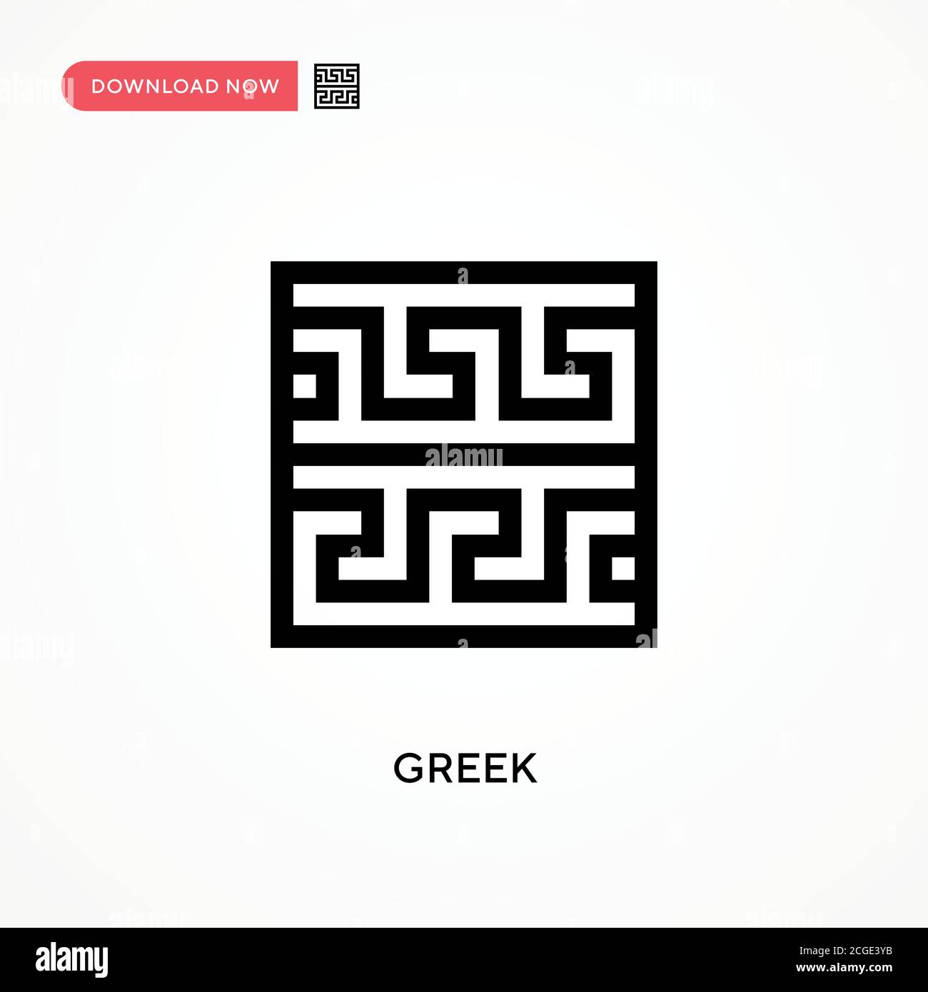 Icône de vecteur simple grec. Illustration moderne et simple à vecteur plat pour site Web ou application mobile Illustration de Vecteur