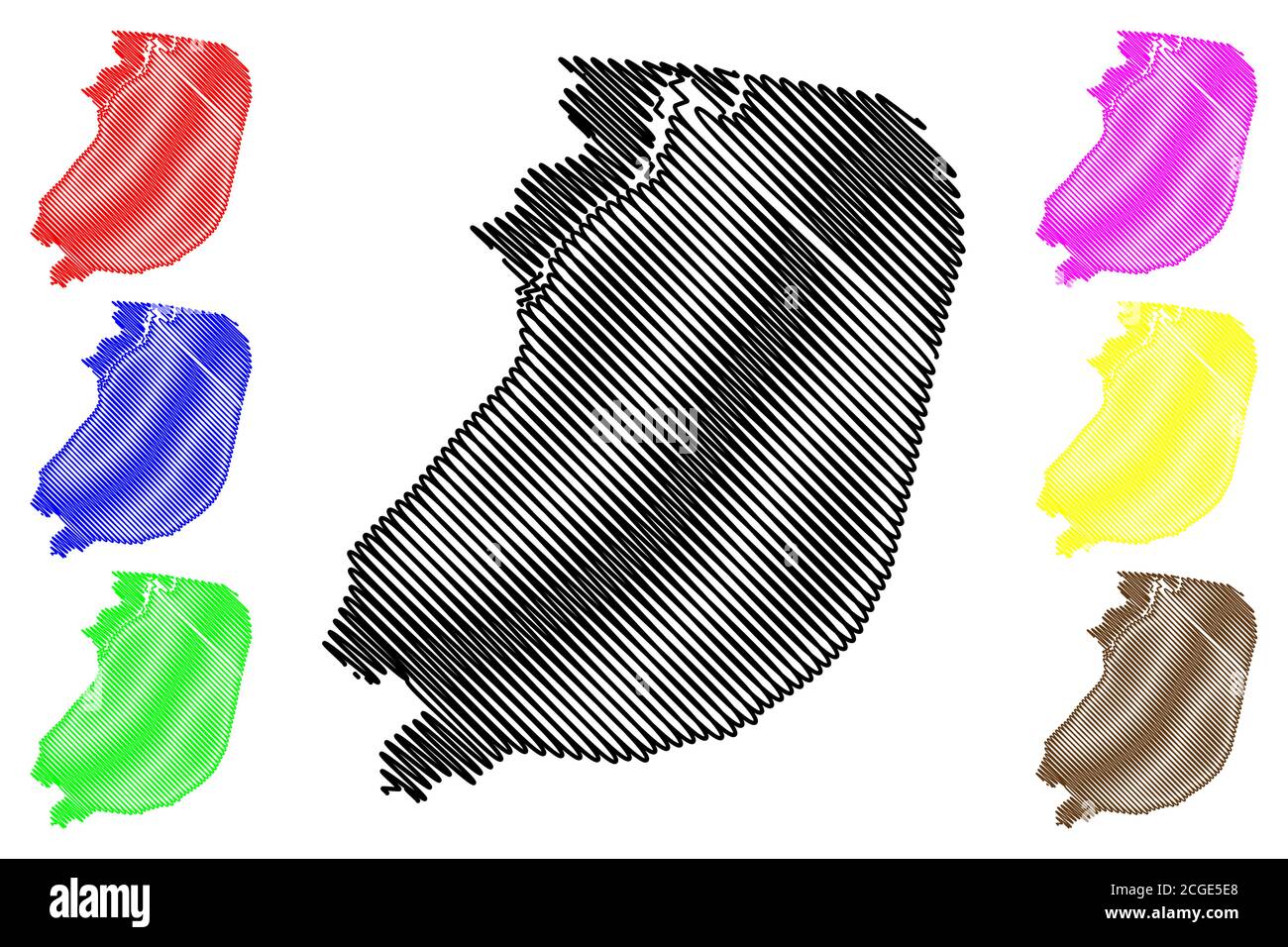 Illustration vectorielle de la carte de la ville de Lahore (République
