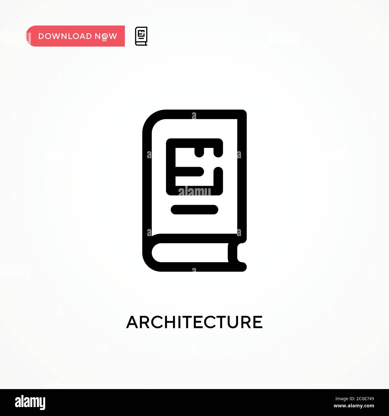 Architecture icône de vecteur simple. Illustration moderne et simple à vecteur plat pour site Web ou application mobile Illustration de Vecteur