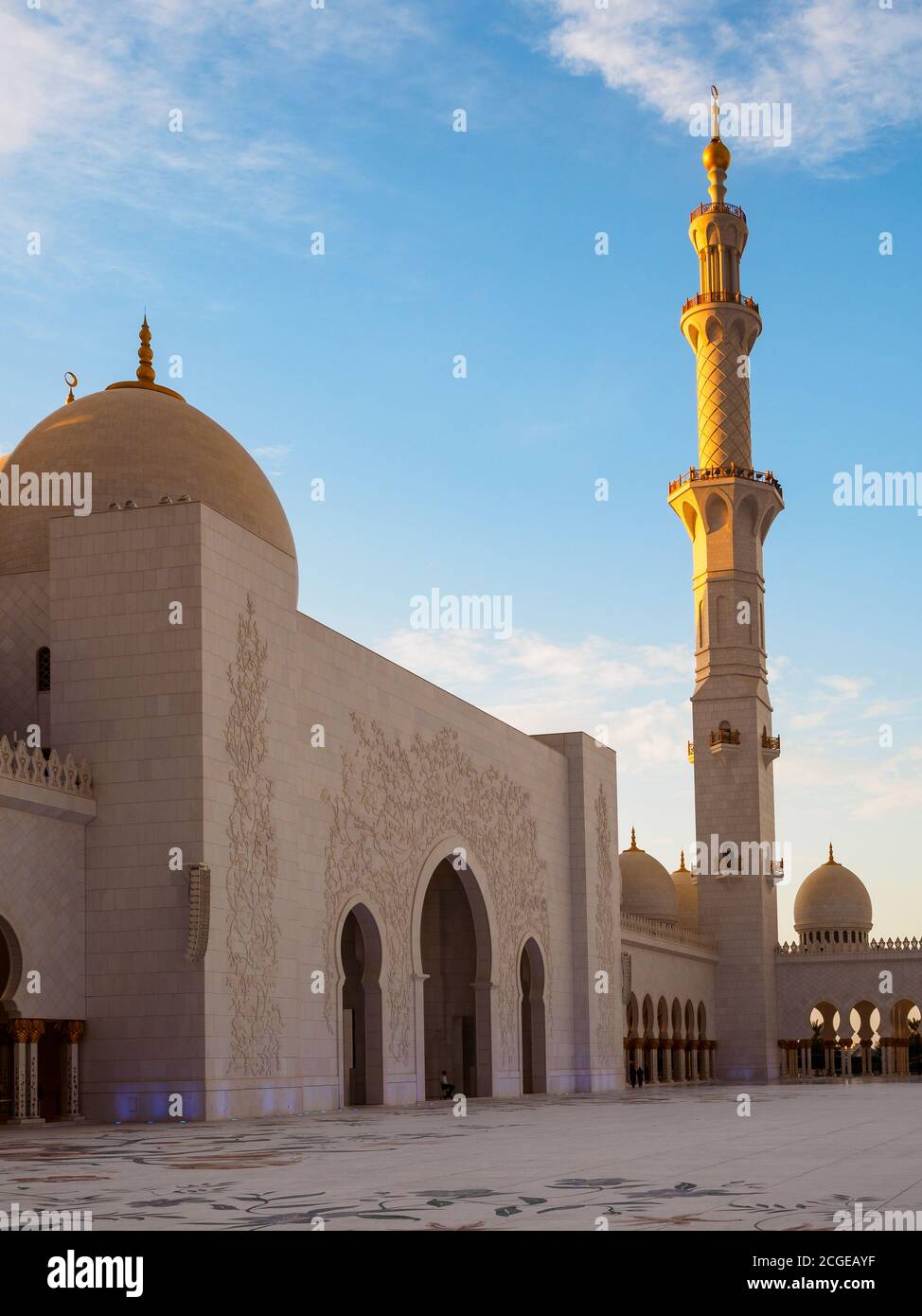 Grande Mosquée de Sheikh Zayed, Abu Dhabi, UAE Banque D'Images