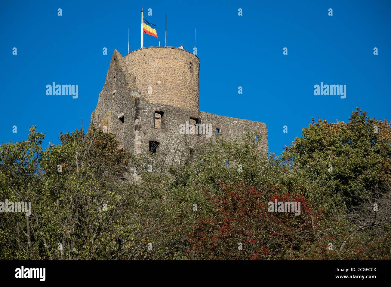 Château de Gleiberg, Burg Gleiberg, à Wettenberg Krofdorf-Gleiberg, Hesse, Allemagne, Europe Banque D'Images