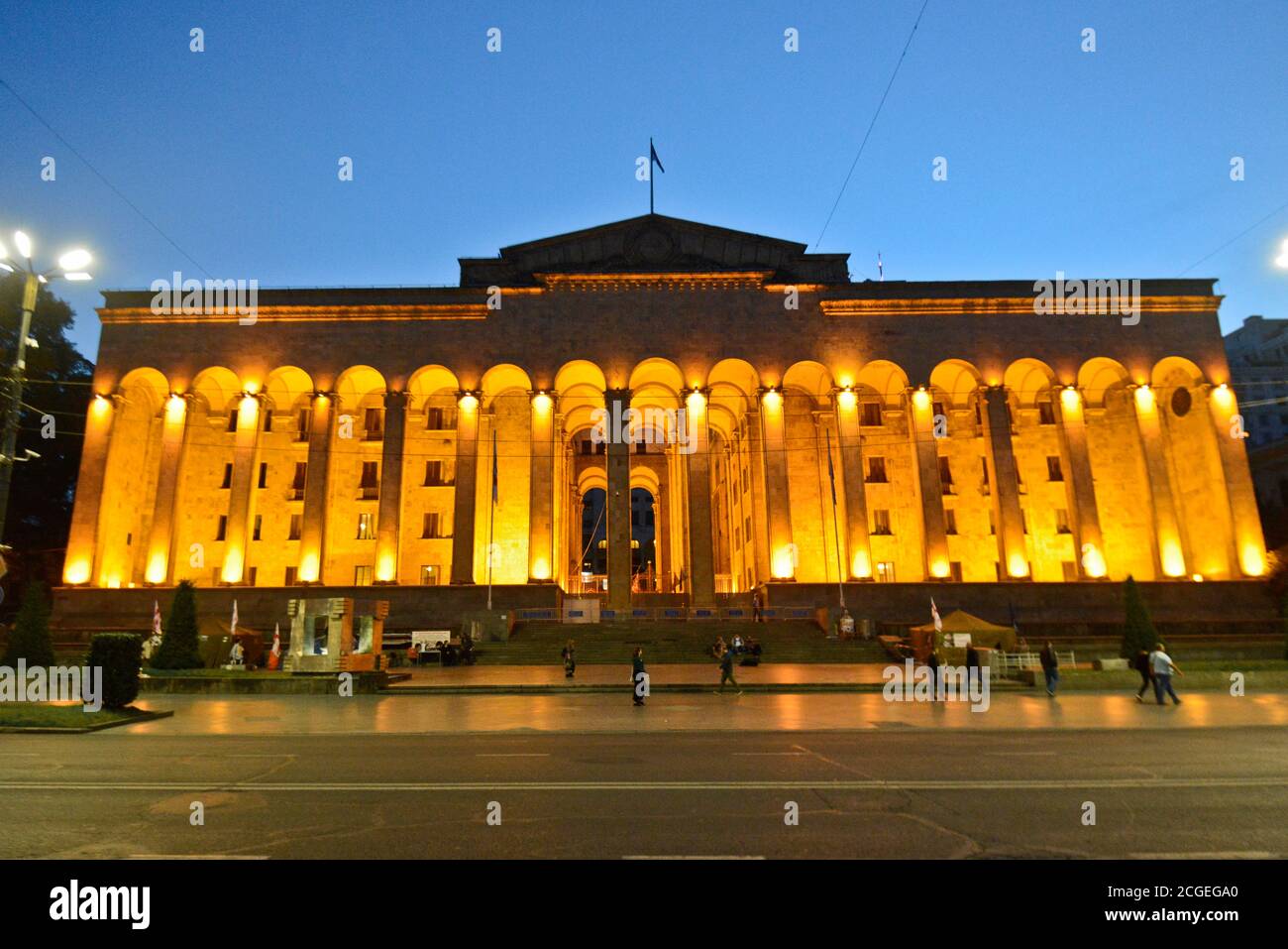 Bâtiment du Parlement géorgien, Tbilissi Banque D'Images