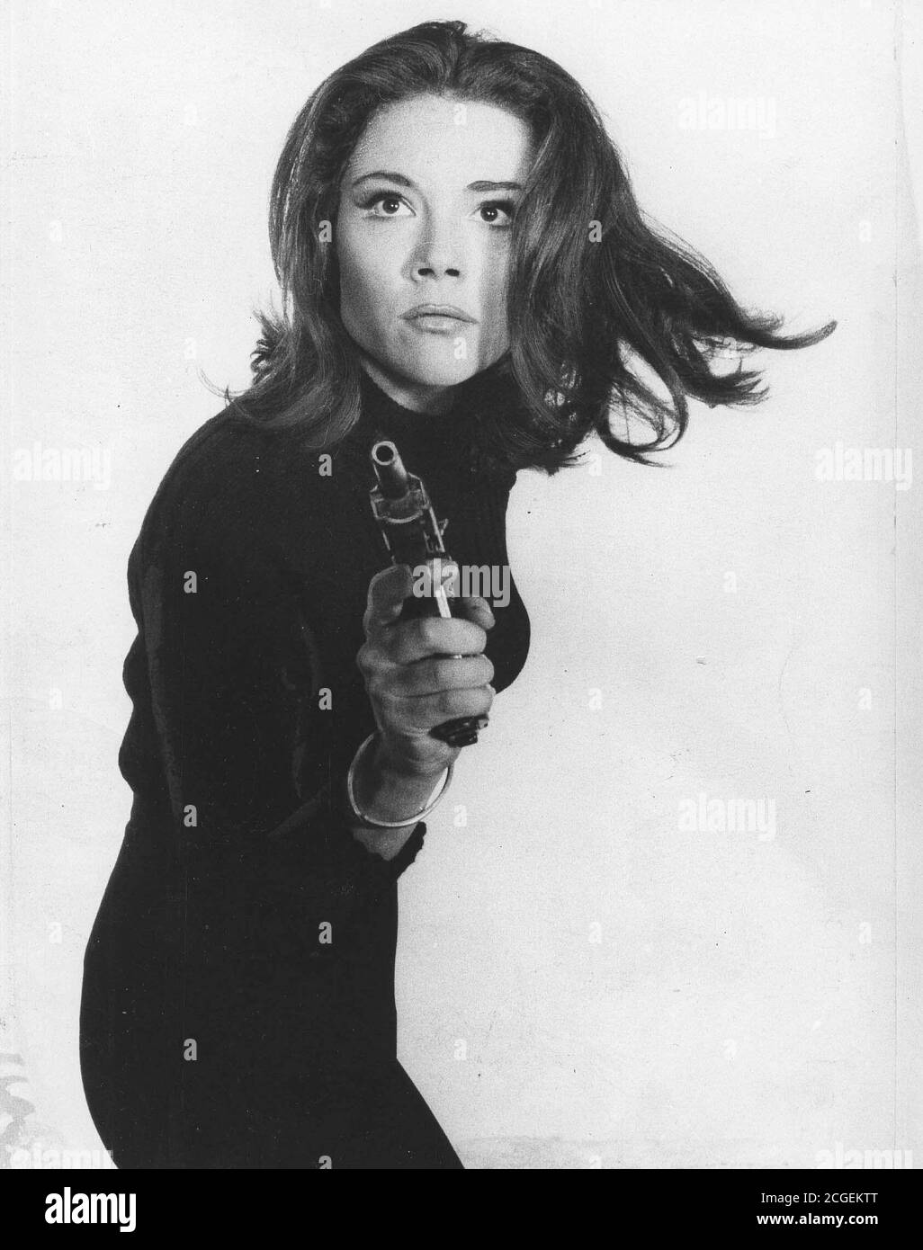 10 septembre 2020 : l'actrice britannique Diana Rigg, célèbre pour ses rôles, dont Emma Peel dans la série télévisée The Avengers et Olenna Tyrell dans Game of Thrones, est décédée à l'âge de 82 ans. PHOTO DU FICHIER PRISE LE: Date exacte inconnue: DIANA RIGG dans la série télévisée "The Avengers". (Image du crédit : © Globe photos/ZUMA Wire) Banque D'Images