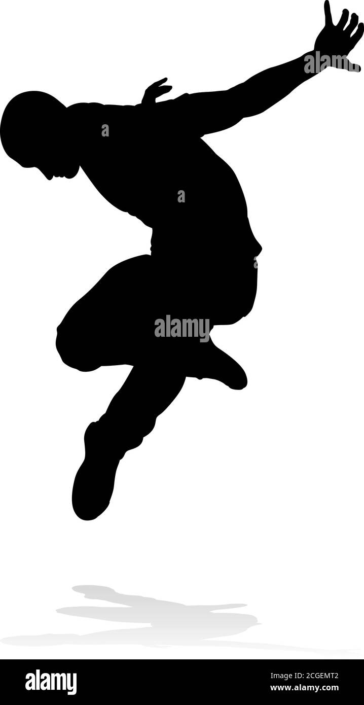 Street Dance Dancer Silhouette Illustration de Vecteur