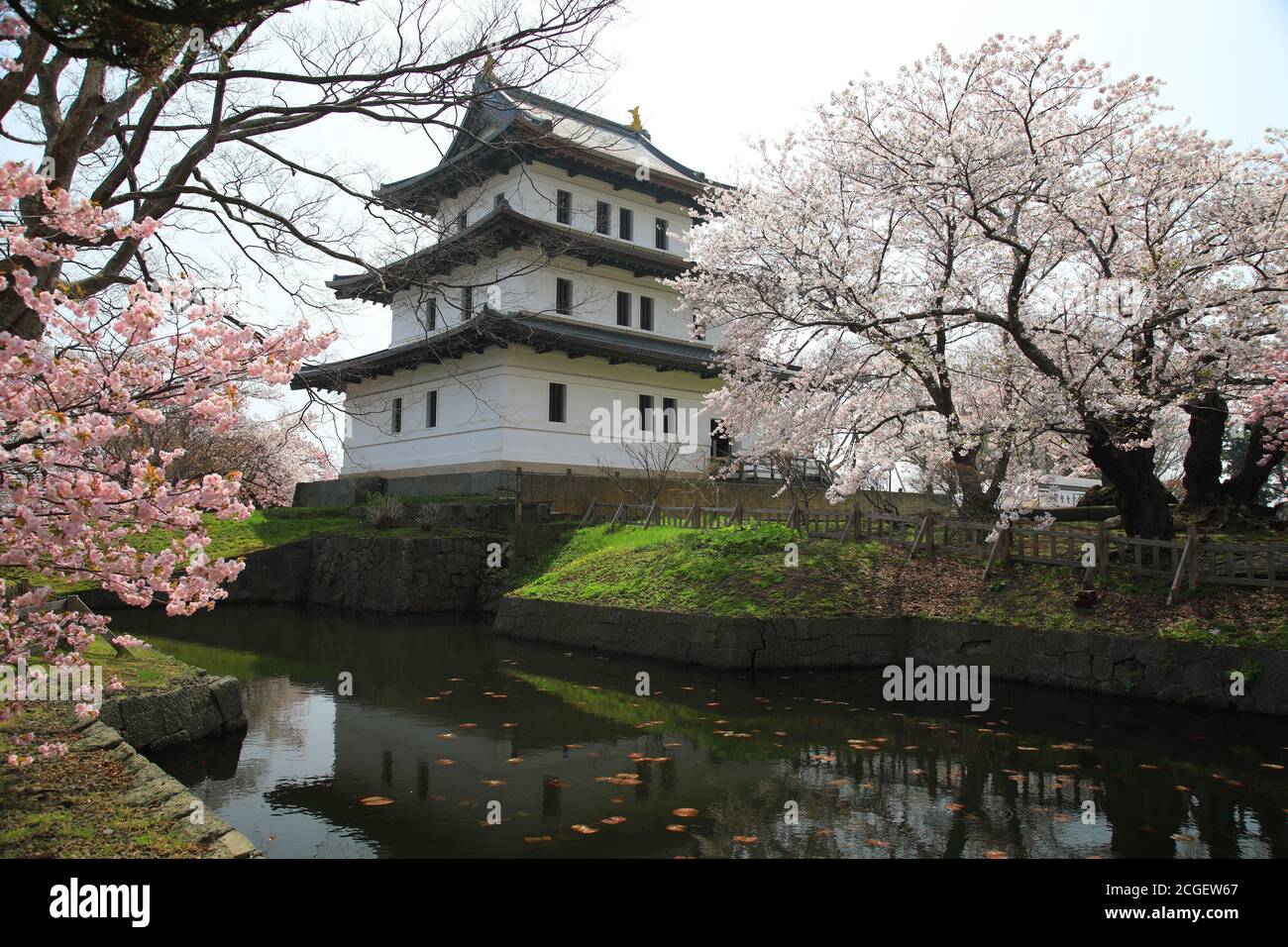 Matsumae castle matsumae hokkaido japan Banque de photographies et d