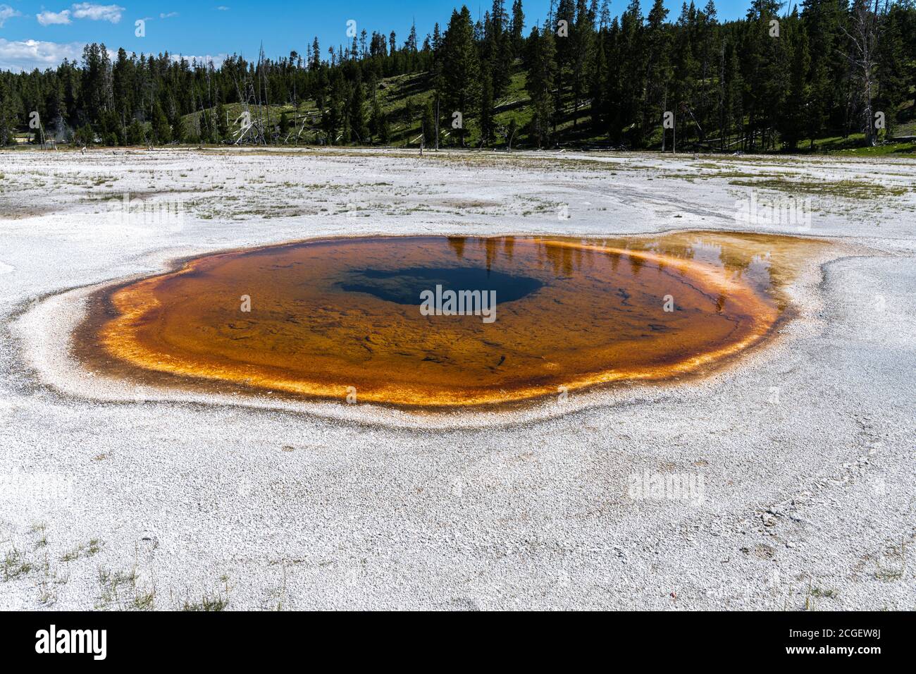 Piscine chromatique, Upper Geyser Basin, Parc National de Yellowstone Banque D'Images