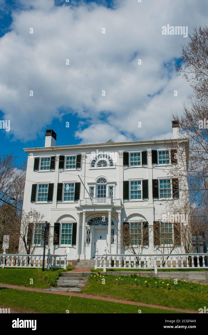 La maison Nickels Sortwell, construite en 1807, est un musée historique situé au 121 main Street à Wiscasset, Maine, États-Unis. Banque D'Images