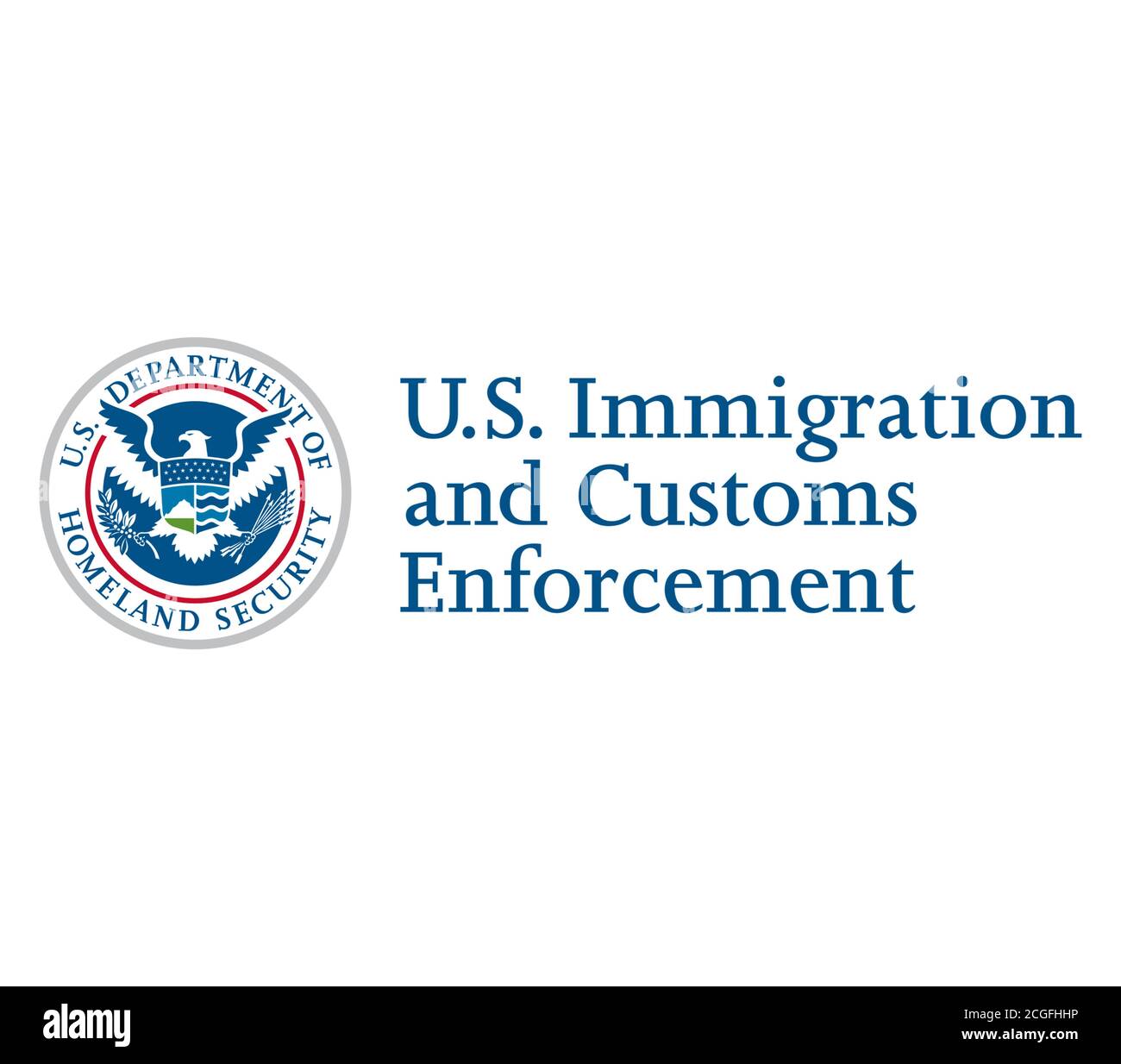 L'immigration et l'application de la loi douanière ICE Banque D'Images