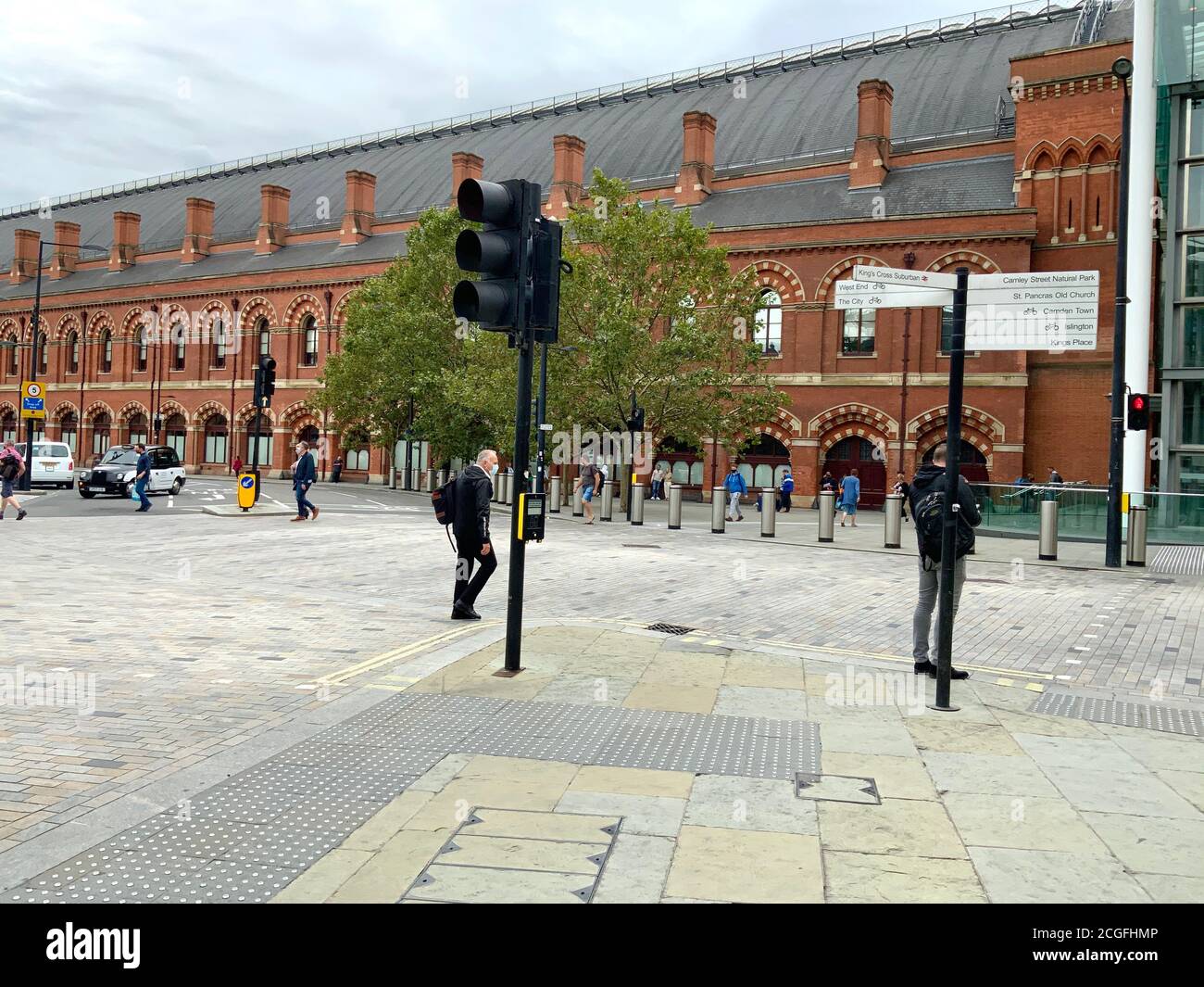 Gare de King's Cross St Pancras Banque D'Images