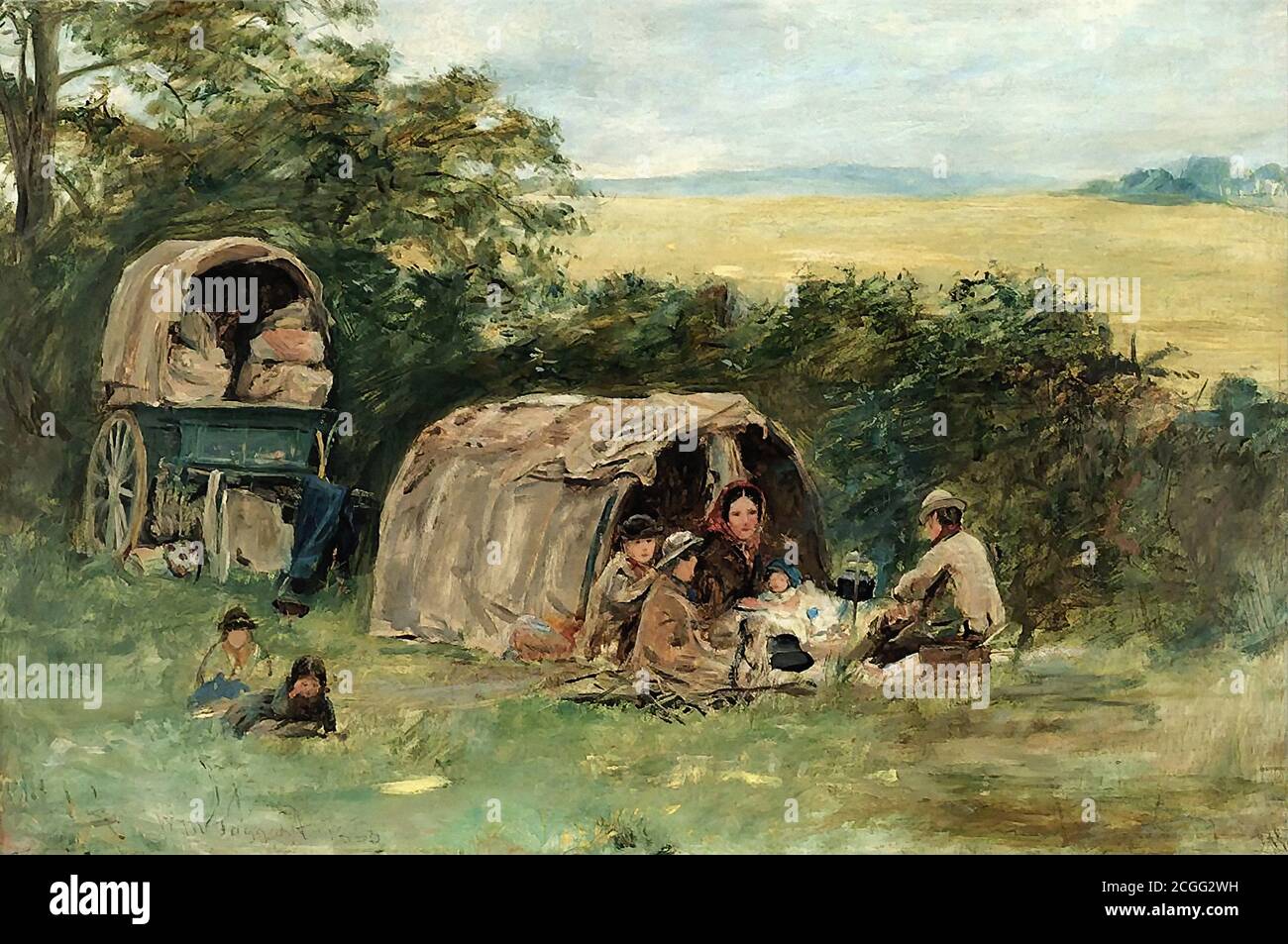 McTaggart William - The Gypsy Camp - British School - 19e siècle Banque D'Images