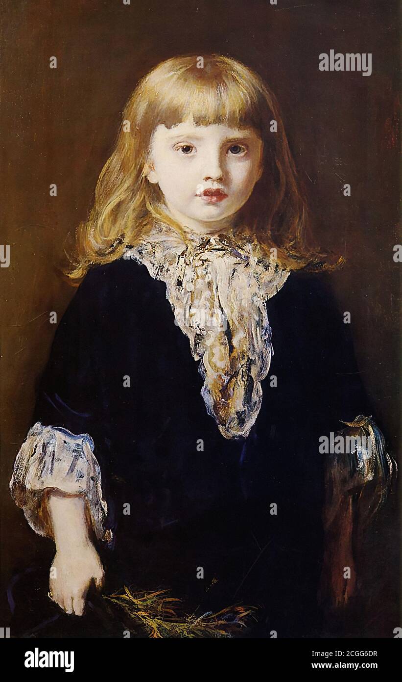 Millais John Everett - Hugh Cayley de Wydale 1 - British School - 19e siècle Banque D'Images