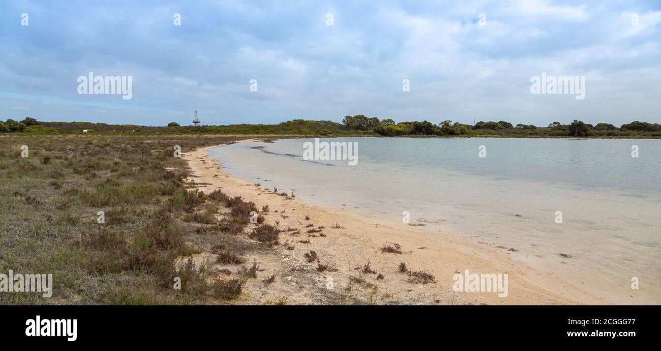 Lac Thetis près de Cervantes en Australie occidentale Banque D'Images