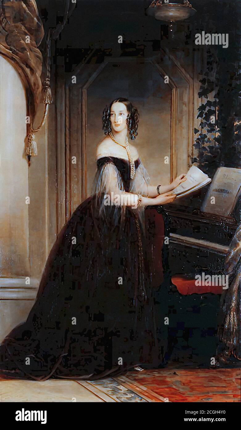 robertson, christina - Portrait de la Grande duchesse Maria Nikolaevna de Russie, duchesse de Leuchtenberg 1 - 28970825245 e0a7f8097b o Banque D'Images