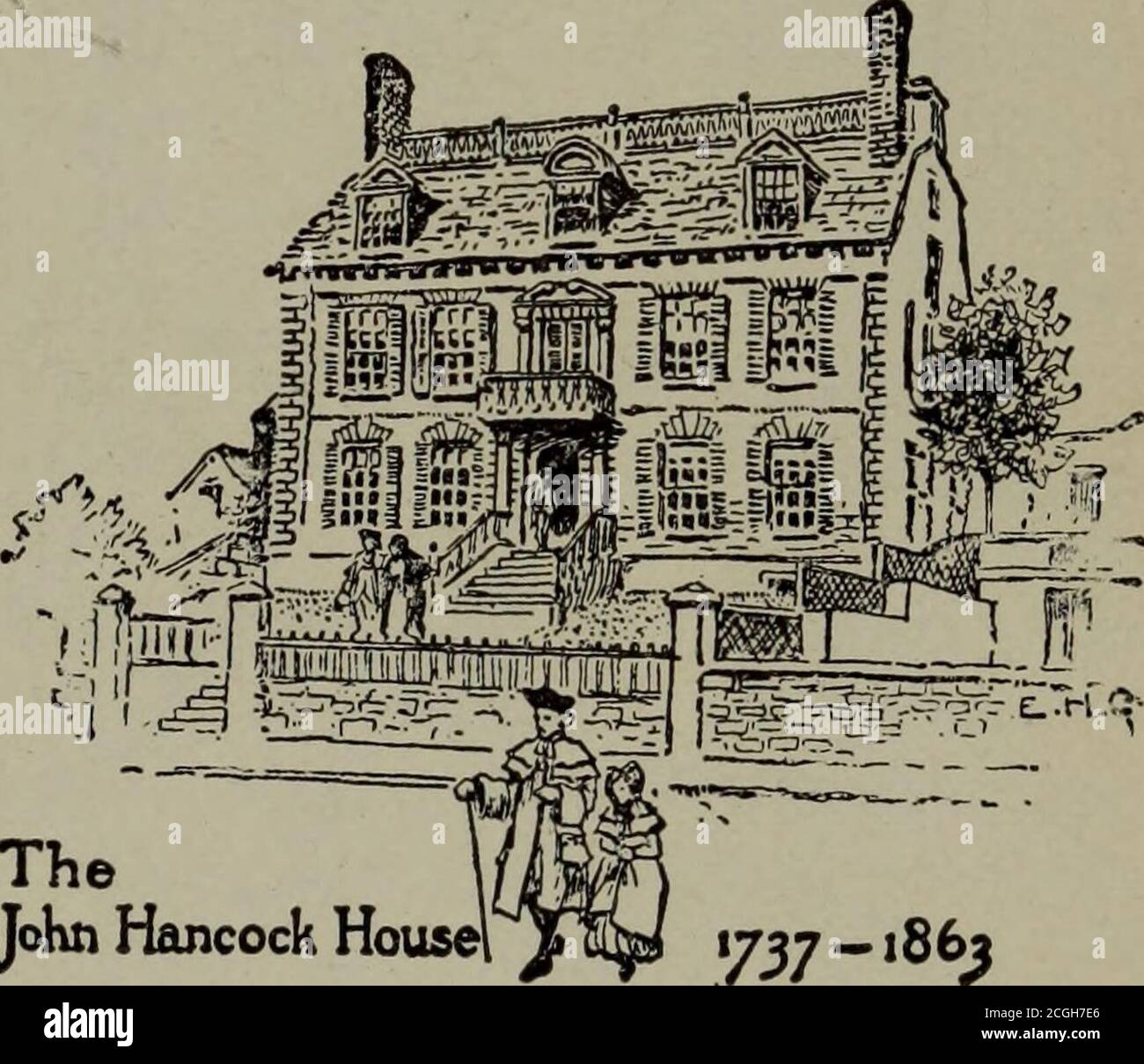 . Boston, un guide livre . qui a construit la maison. Le domaine comprenait alors le territoire occupé par la Maison d'État, et extendedalong Beacon Street jusqu'à Joy Street. Pendant le siège, le Seigneur Percy a occupé la théransion FO-r un certain temps. Retournons maintenant vers le côté opposé de l'amoment de Beacon Street et faisons un vaste relevé de la ligne fine de Beacon Streethanes en bas de la colline. Debout près des marches de Joy Street jusqu'au COM-mon, qui mène au chef de Holmess long Path (le centre commercial situé au sud de la longueur des communes jusqu'à Boylston Street, — le scénario de la crise dans le tribunal des autocrates du sc Banque D'Images