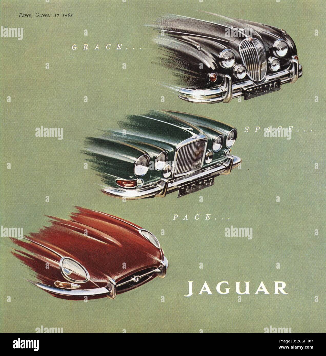 2010s UK Magazine Jaguar Annonce Banque D'Images
