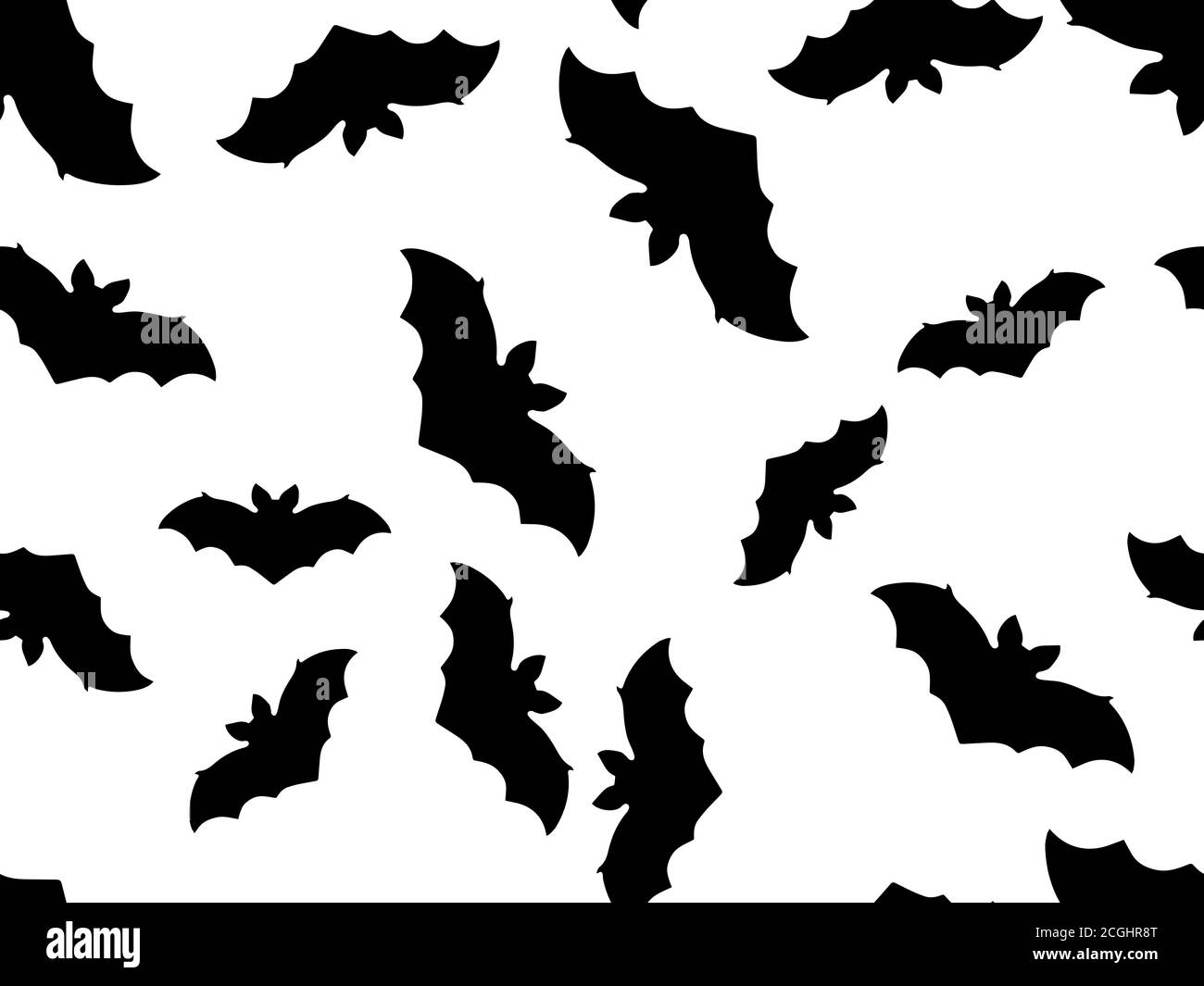 Motif de Hallowen sans couture avec chauves-souris volantes. Décor festif avec chauves-souris effrayantes. Arrière-plan pour l'emballage du papier, de l'impression, du tissu et de l'impression. Vecteur illustrat Illustration de Vecteur