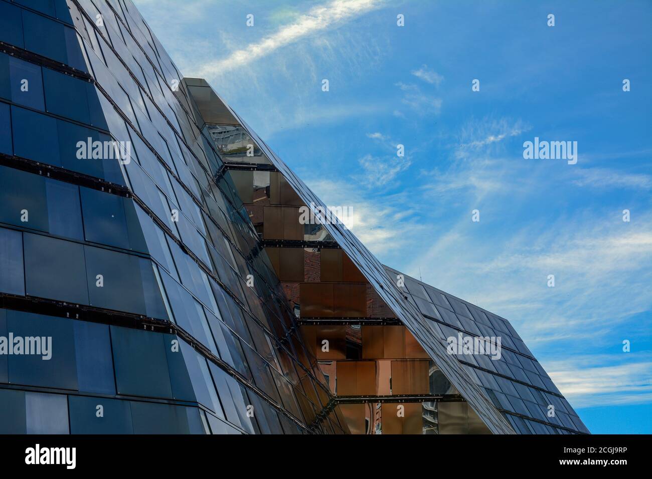 Freiburg im Breisgau, façade de la bibliothèque universitaire Banque D'Images