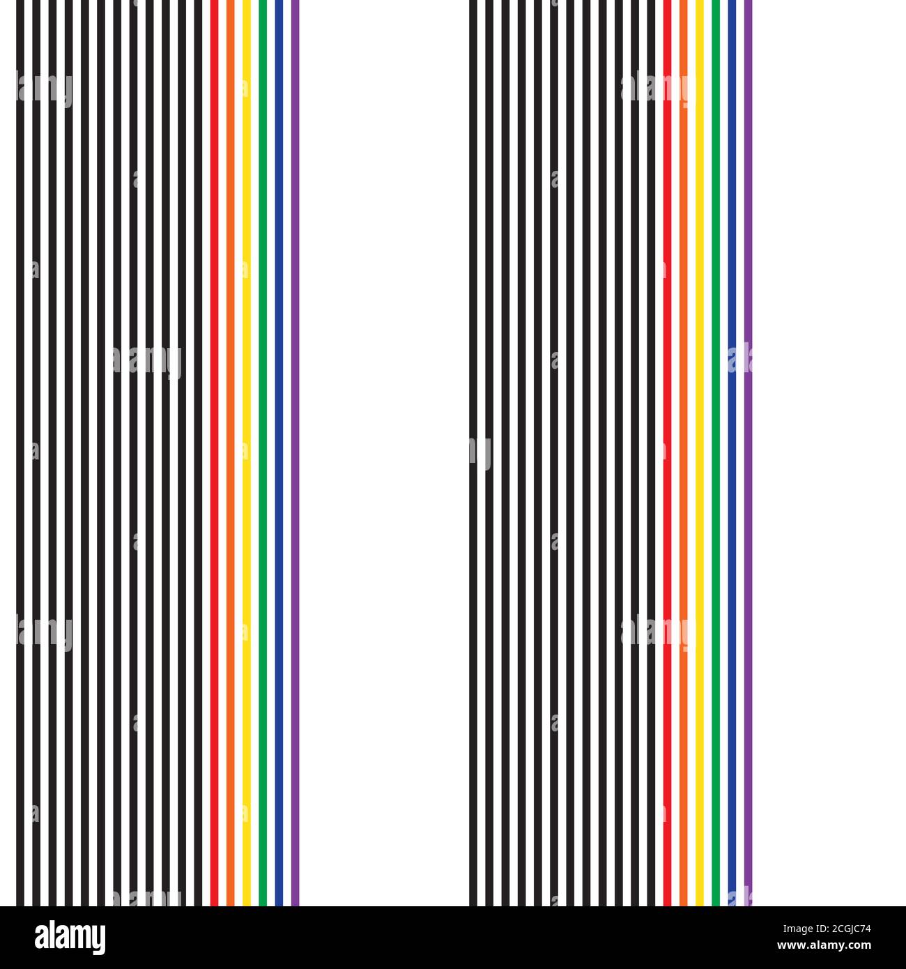 Fond sans couture à rayures multicolores adapté aux textiles de mode Illustration de Vecteur