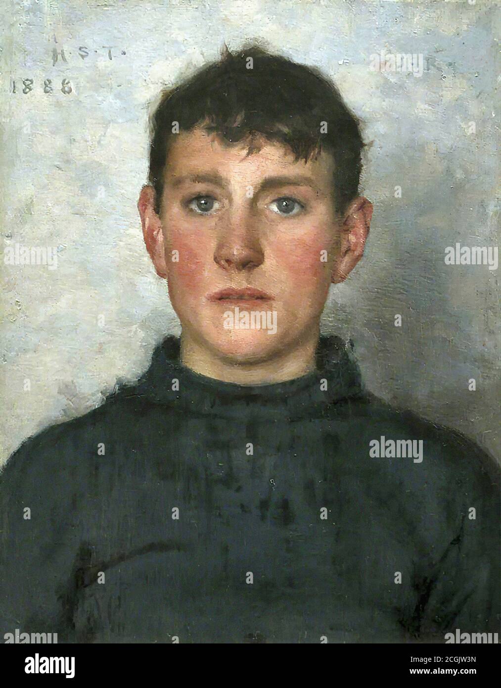 Tuke Henry Scott - Jack Rolling 2 - British School - 19e siècle Banque D'Images