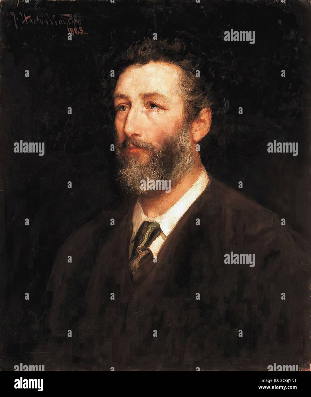 Walker John Hanson - Portrait de Frédéric Lord Leighton P.R.A. - British School - 19e siècle Banque D'Images