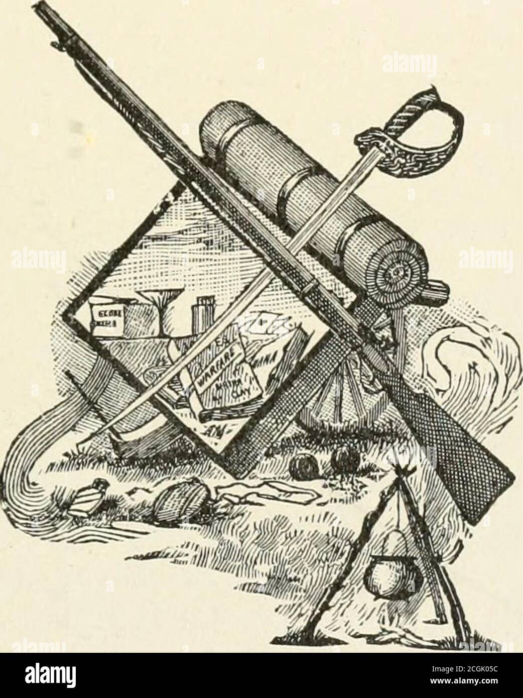 . Histoire du vingt-quatrième Michigan de la brigade de fer, connu sous le nom de régiment de comté de Detroit et Wayne .. . ici tout ce que nous avons cherché ou espéré voir. Tout le paysage a changé. Et, comme avec toutes les bonnes choses aroundus, ainsi avec nous le temps a provoqué les changements les plus étonnants. La nature ici a couvert LA JOURNÉE DU MICHIGAN À GETTYSBURG. 427 avec son manteau de vert ou a caché avec de grands croissances d'arbuste ou de forêt les points que nous pensions que nous pourrions facilement reconnaître. Et tandis que nous nous contemptons, bellehstand stupéfié à l'horizon; car les cicatrices de conflit sont toutes cachées, si notentièrement rouillé ou Banque D'Images