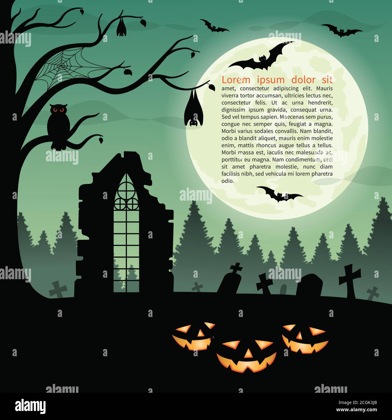 Arrière-plan vectoriel de fête d'Halloween Illustration de Vecteur
