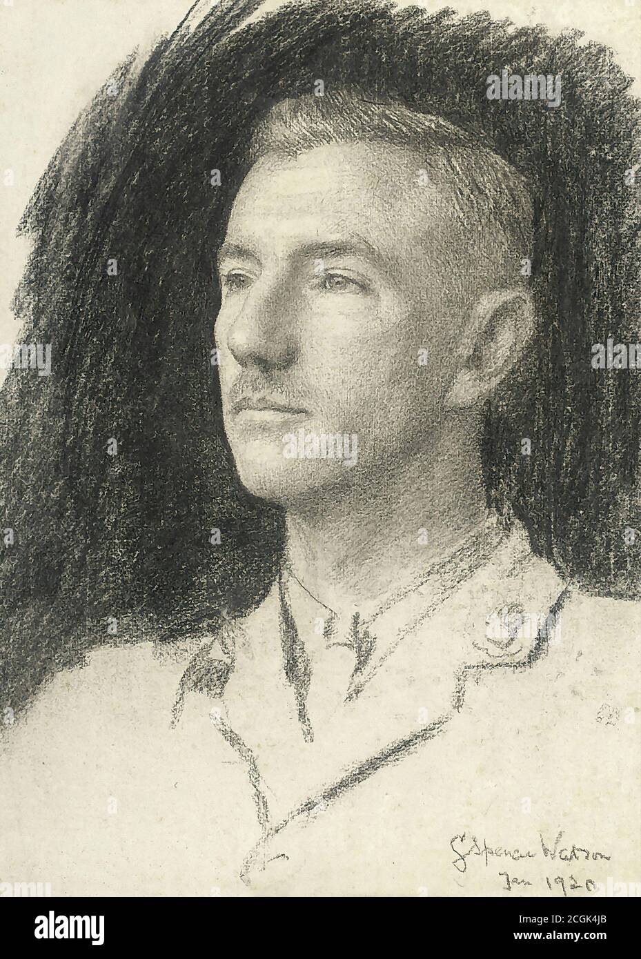 Watson George Spencer - Portrait de R W Allen - British School - 19e siècle Banque D'Images